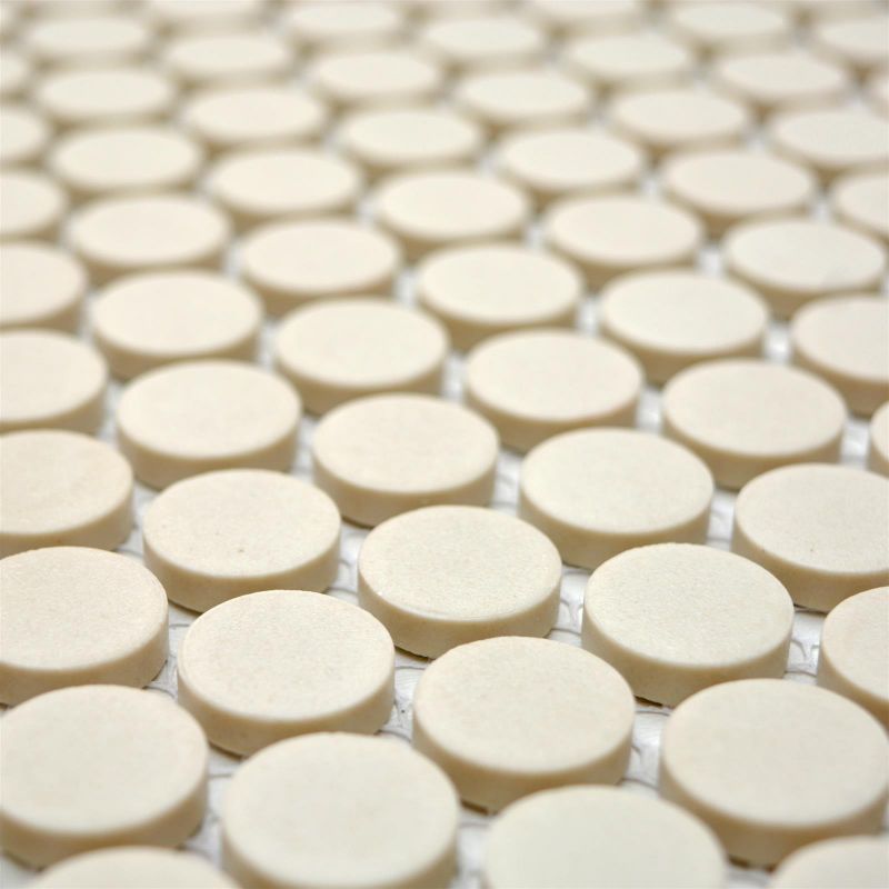 Unglazed Leight Beige Mosaic Tile Axel CU K220 Mosafil TM34321