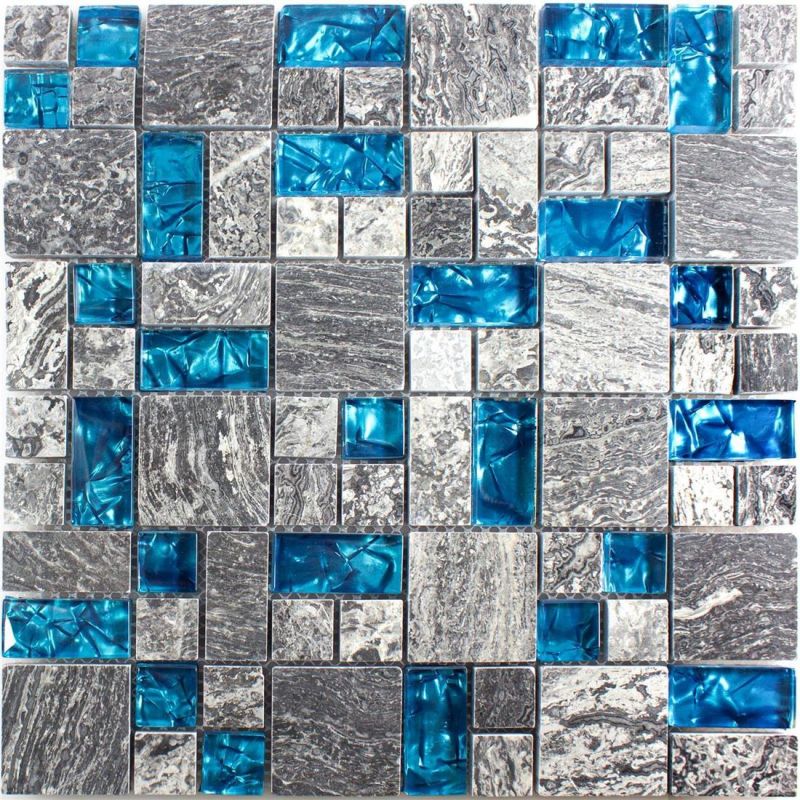 Atlantis Blue Linear Stick Mosaic Mosafil HT88880 Axel XCM MC589