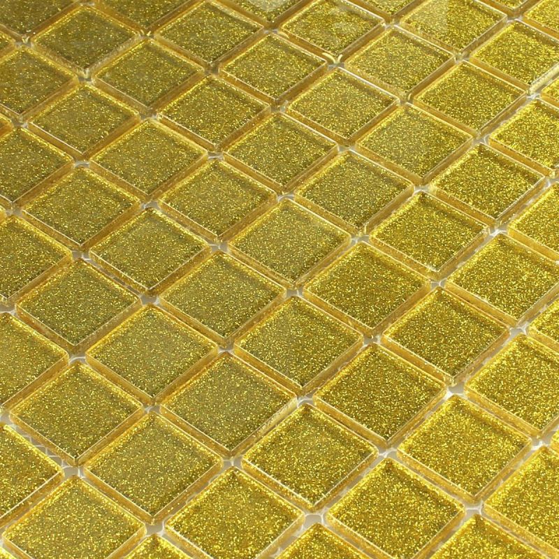Glitter Gold Glass Mosaic Tiles Axel CM4GO5