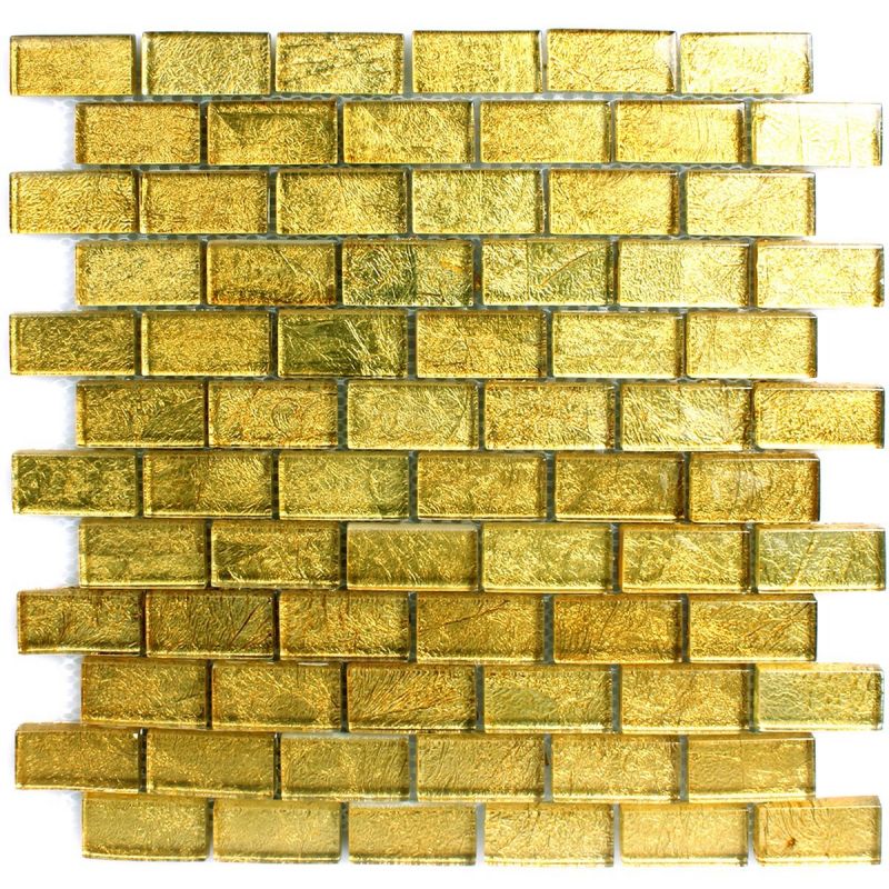 Allure Gold Glass Mosaic Tile Mosafil FL90053 Axel XCM 8GO35