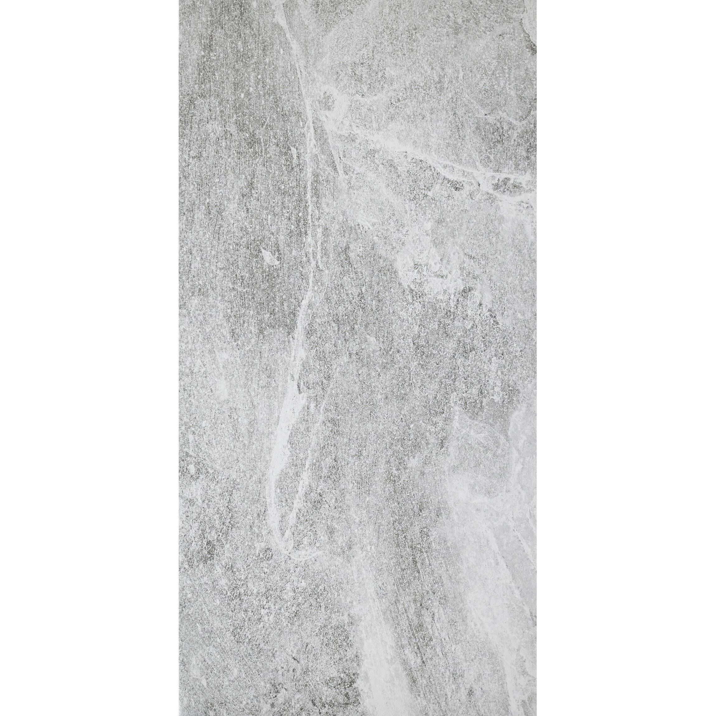 Ark Slate Cloud Grey Stone Effect 30x60cm Porcelain Wall and Floor Tile TilesDecor