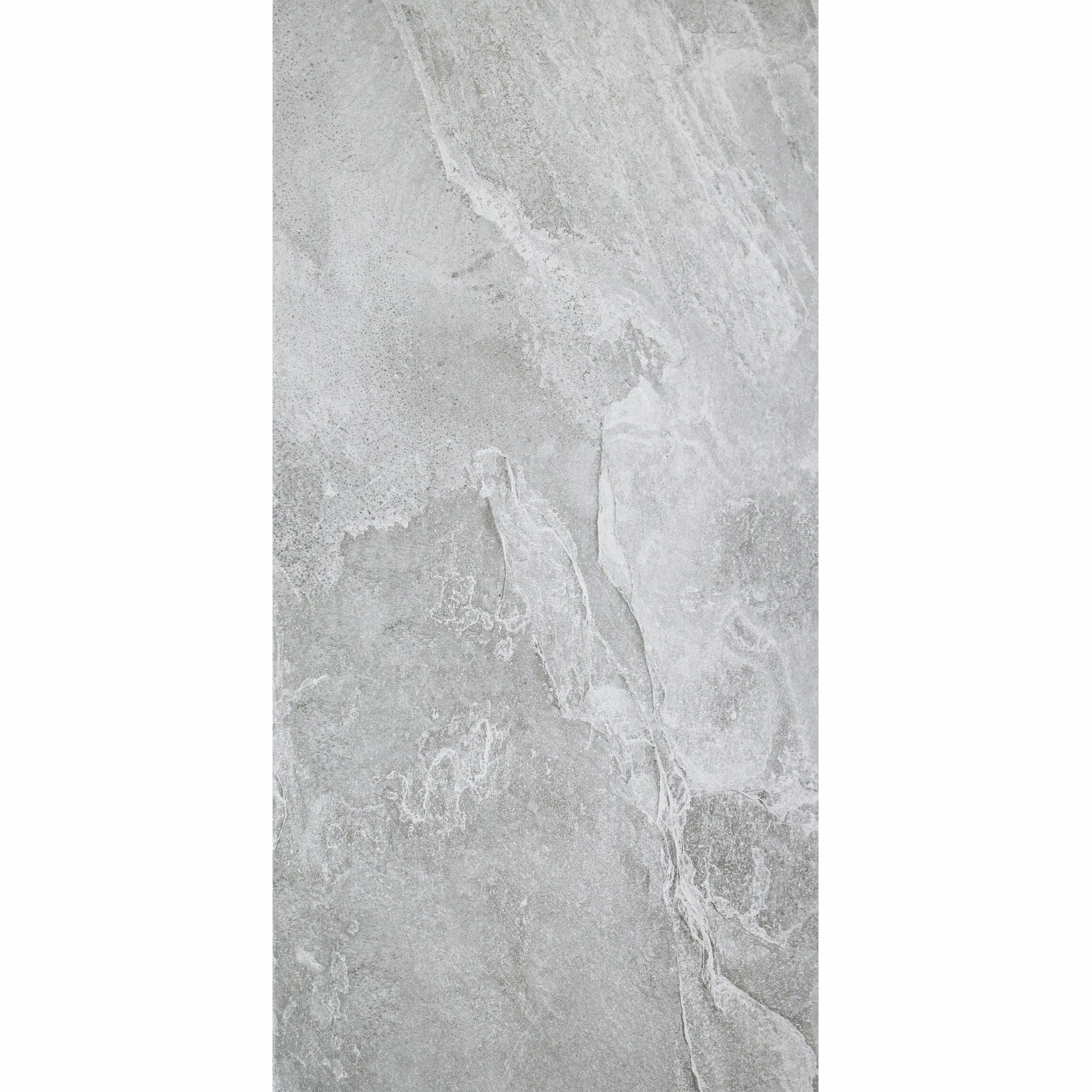 Ark Slate Cloud Grey Stone Effect 30x60cm Porcelain Wall and Floor Tile TilesDecor
