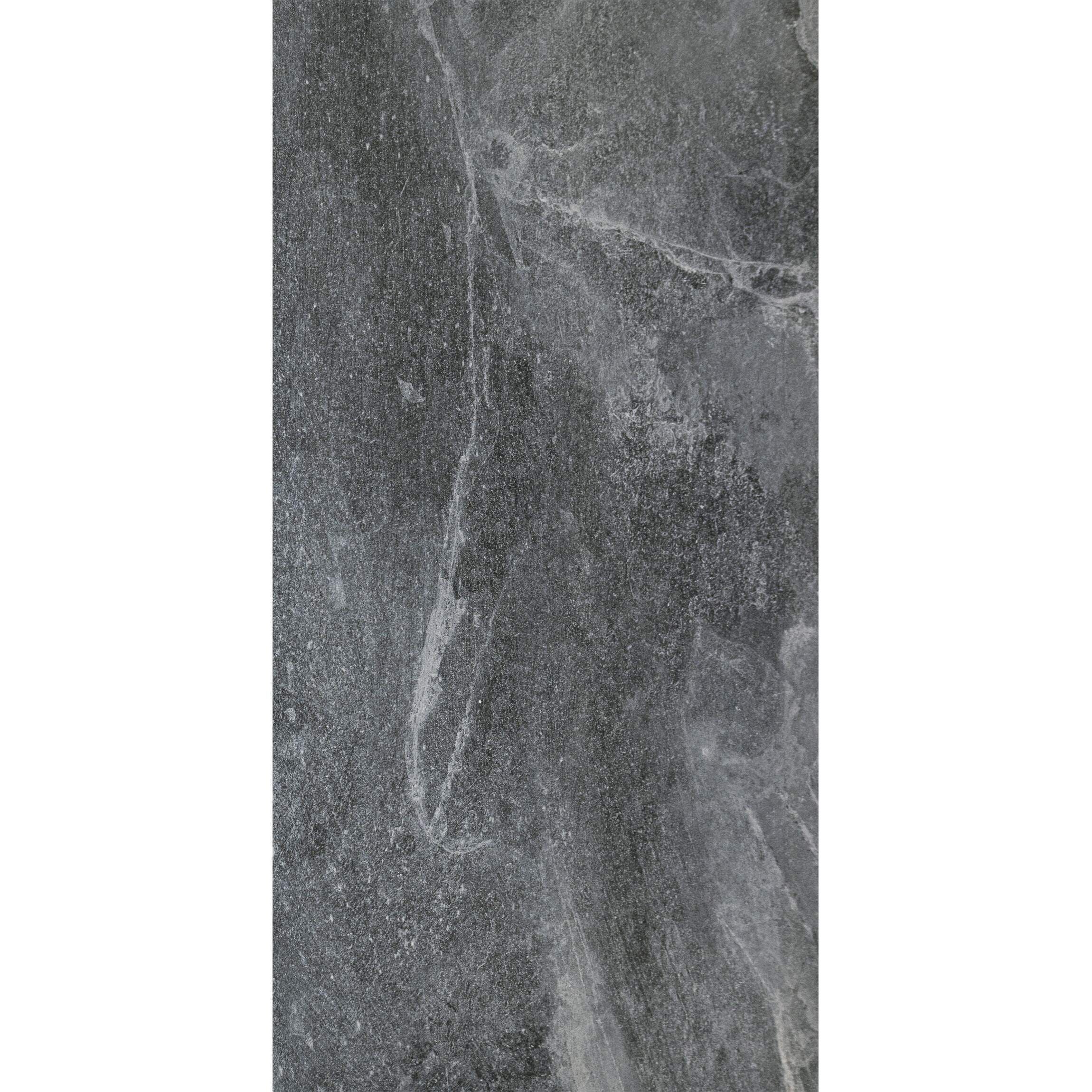 Ark Slate Deep Gris Grey Stone Effect 30x60cm Porcelain Wall and Floor Tile TilesDecor