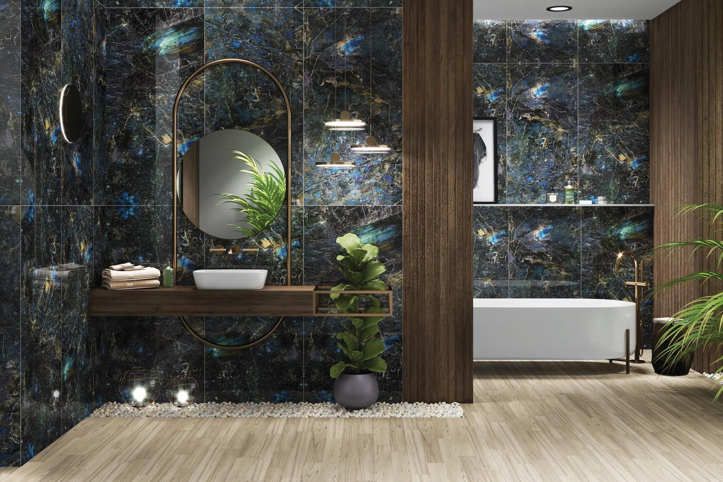 Blue Magic Porcelain Glass Wall Tile TilesDecor
