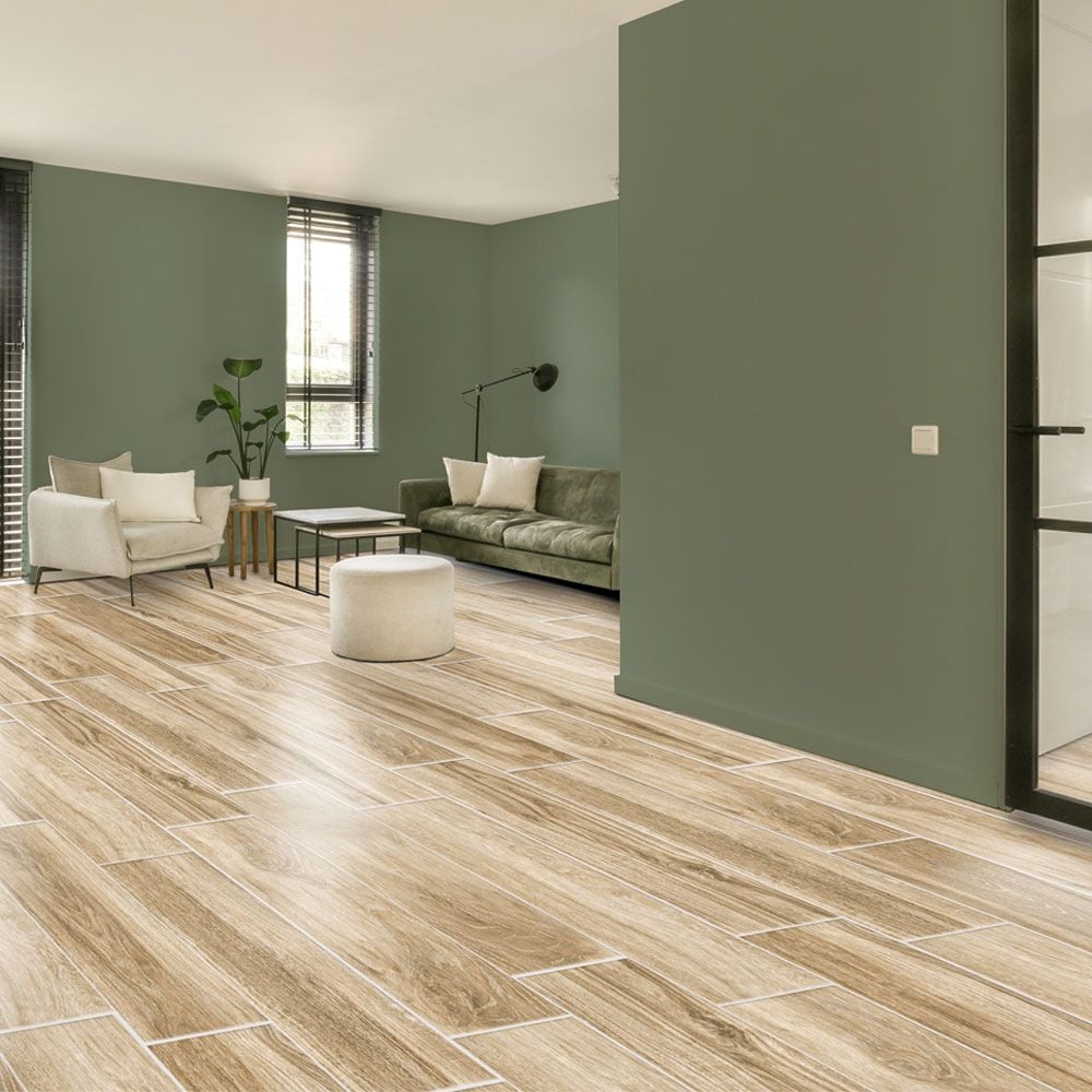 Dream Testament Blonde Light Wood Effect 7.5x20cm Floor Tile TilesDecor