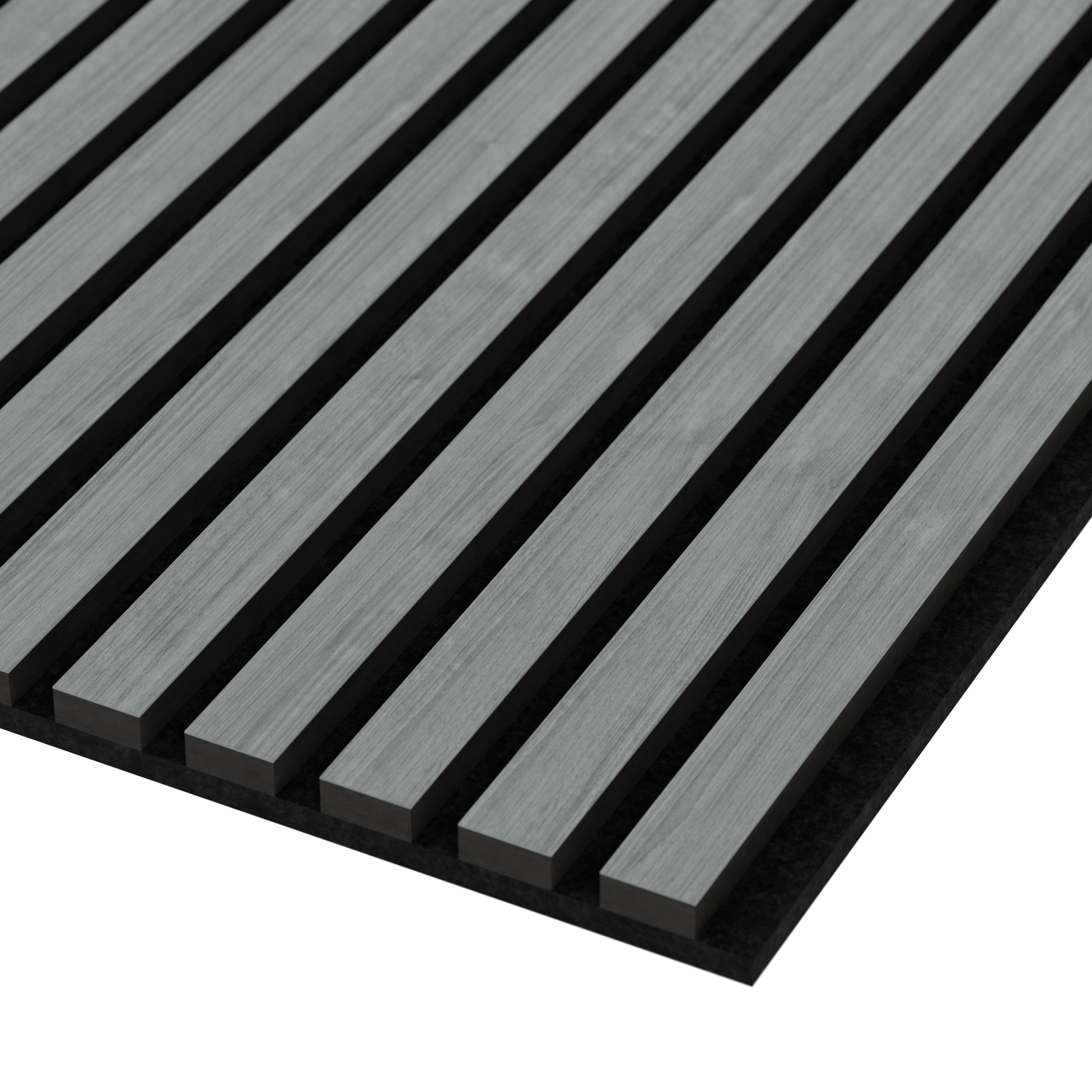 LuxPanel Carbon Grey Acoustic Wood Wall Panels Modern Interior Design