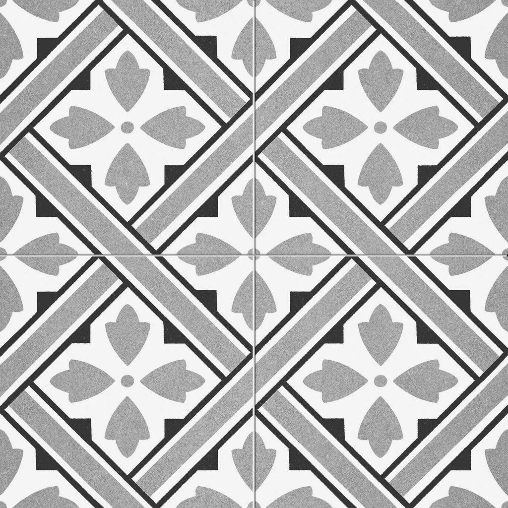 Mr Jones Grey 450x450mm Wall and Floor Porcelain Tile TilesDecor