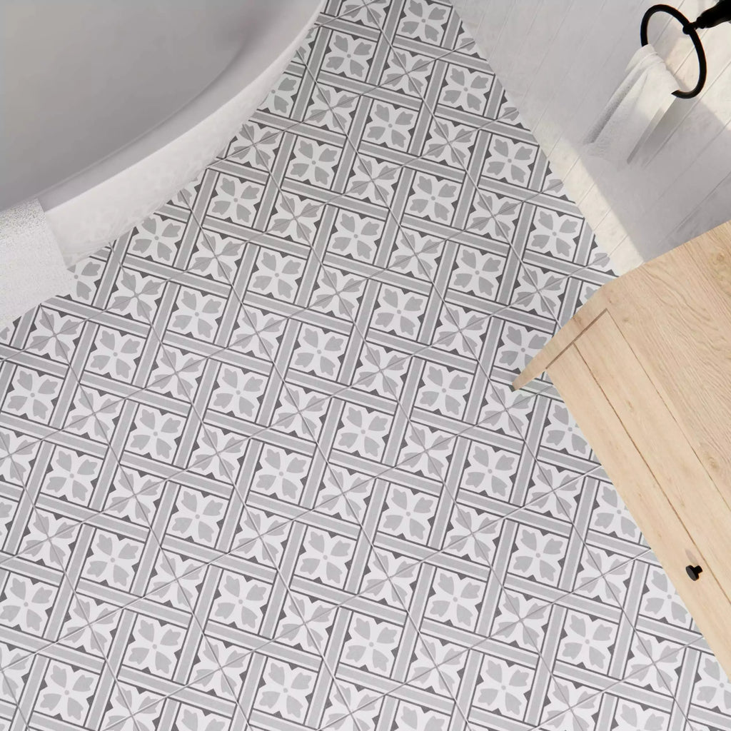 Mr Jones Grey 450x450mm Wall and Floor Porcelain Tile TilesDecor