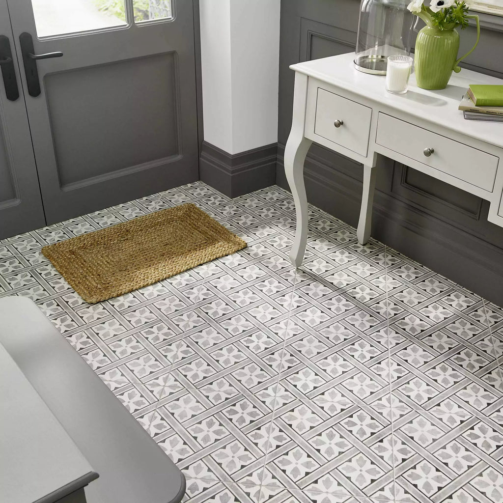 Mr Jones Grey 450x450mm Wall and Floor Porcelain Tile TilesDecor