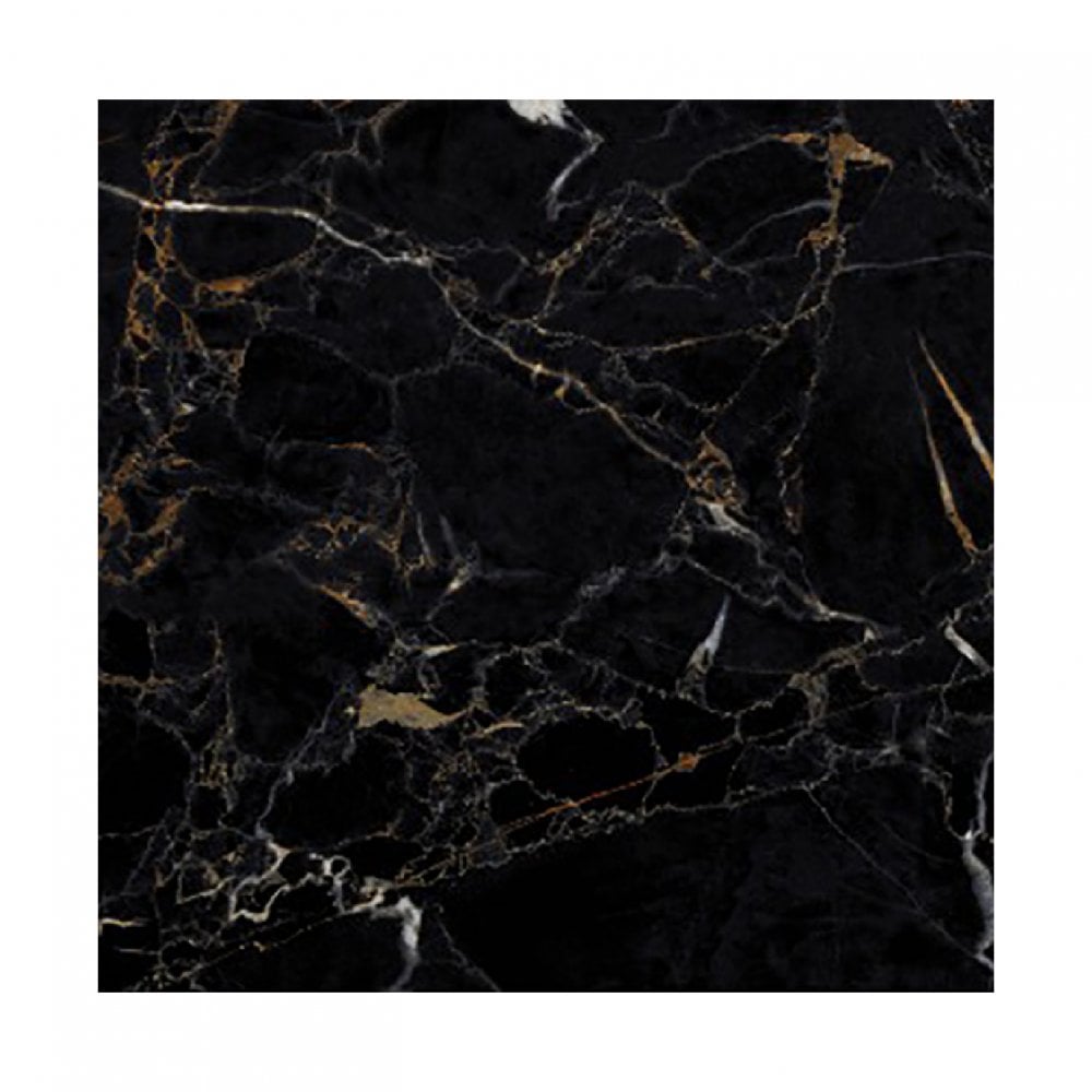 Nero Marquina Mystic Polished Black and Gold Marble Effect 600x600mm Wall and Floor Tile TilesDecor