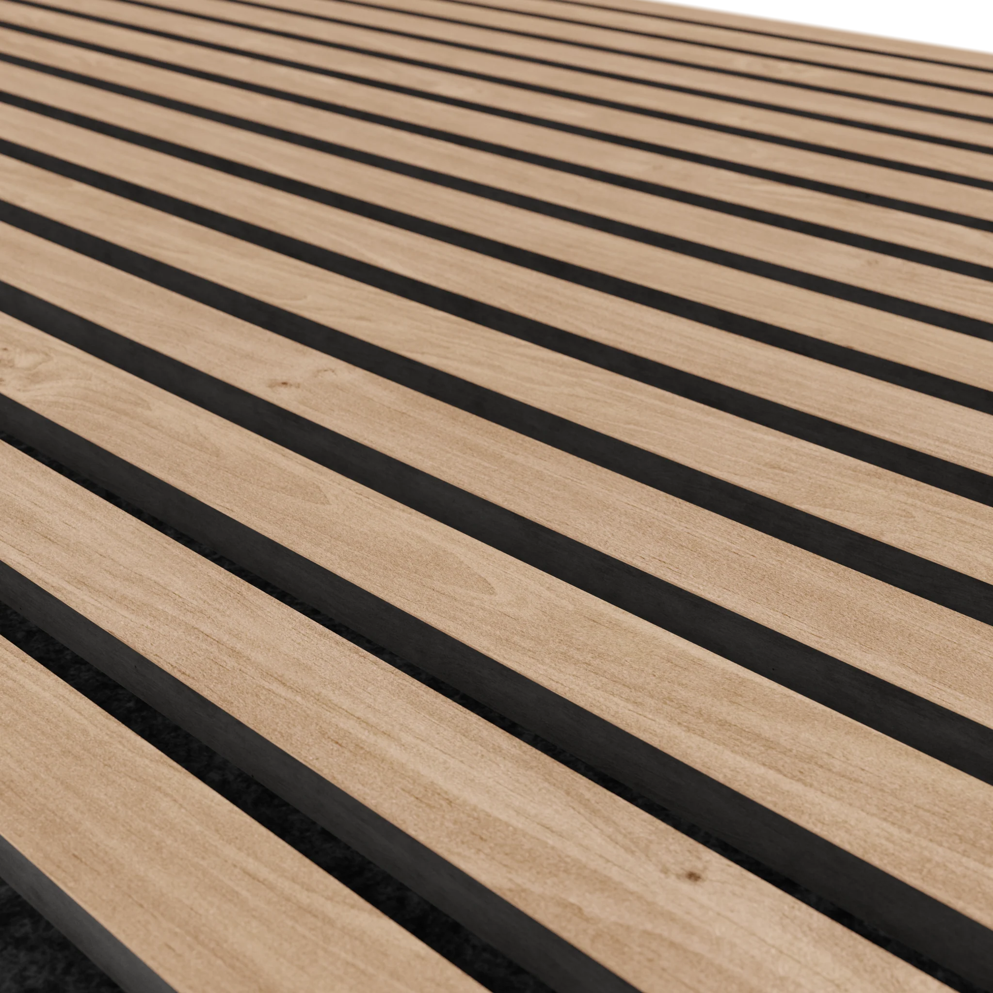 3D Slat Oak Acoustic Wood Wall Panels