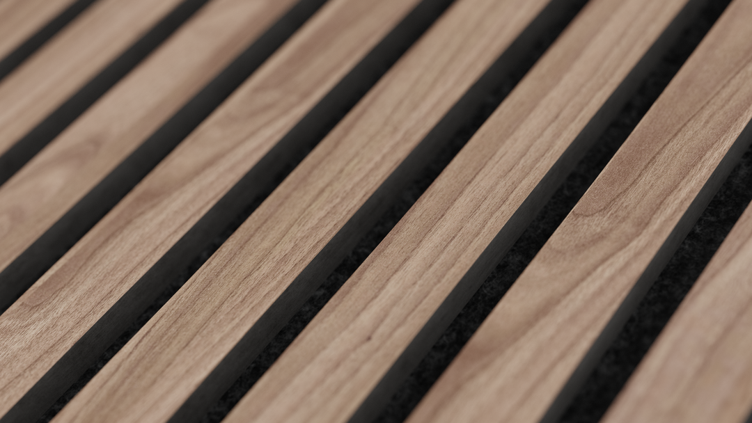 Oak Beige Acoustic Wall Panel Echo Control Improved Sound Quality