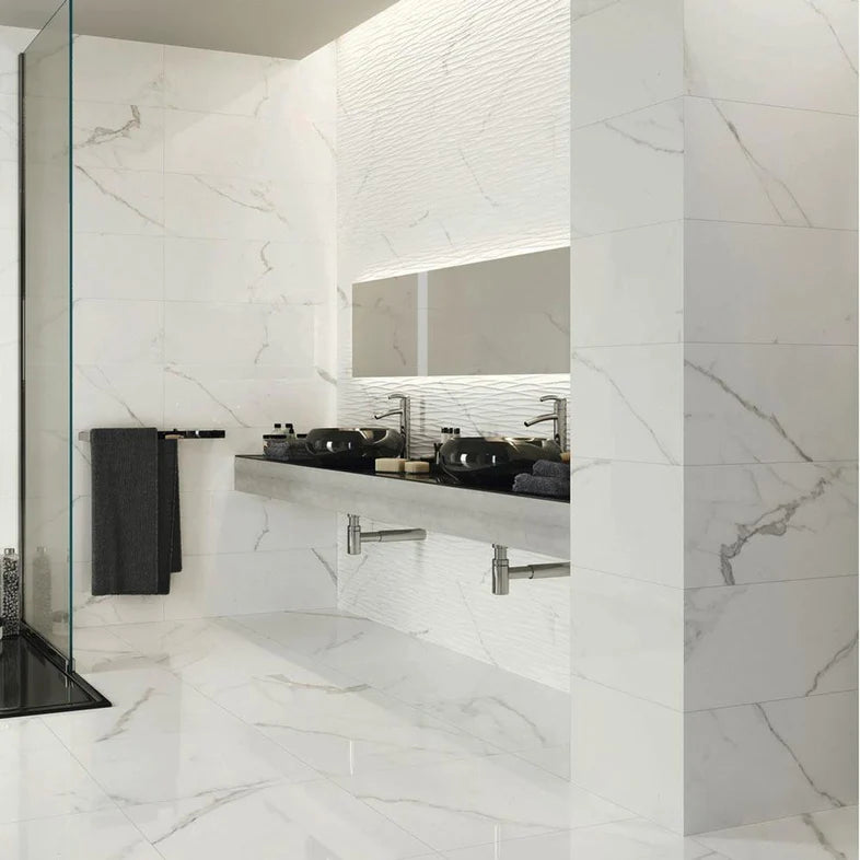 Blanco Satin Wall Tile tile.co.uk lucca satin white