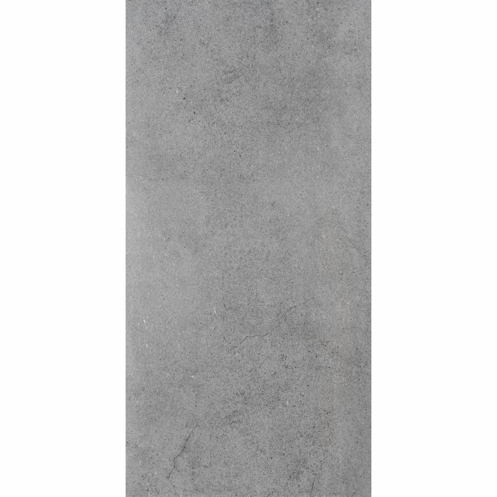 Serenity Grey Stone Effect 600x300mm Polished Porcelain Wall and Floor Tile TilesDecor