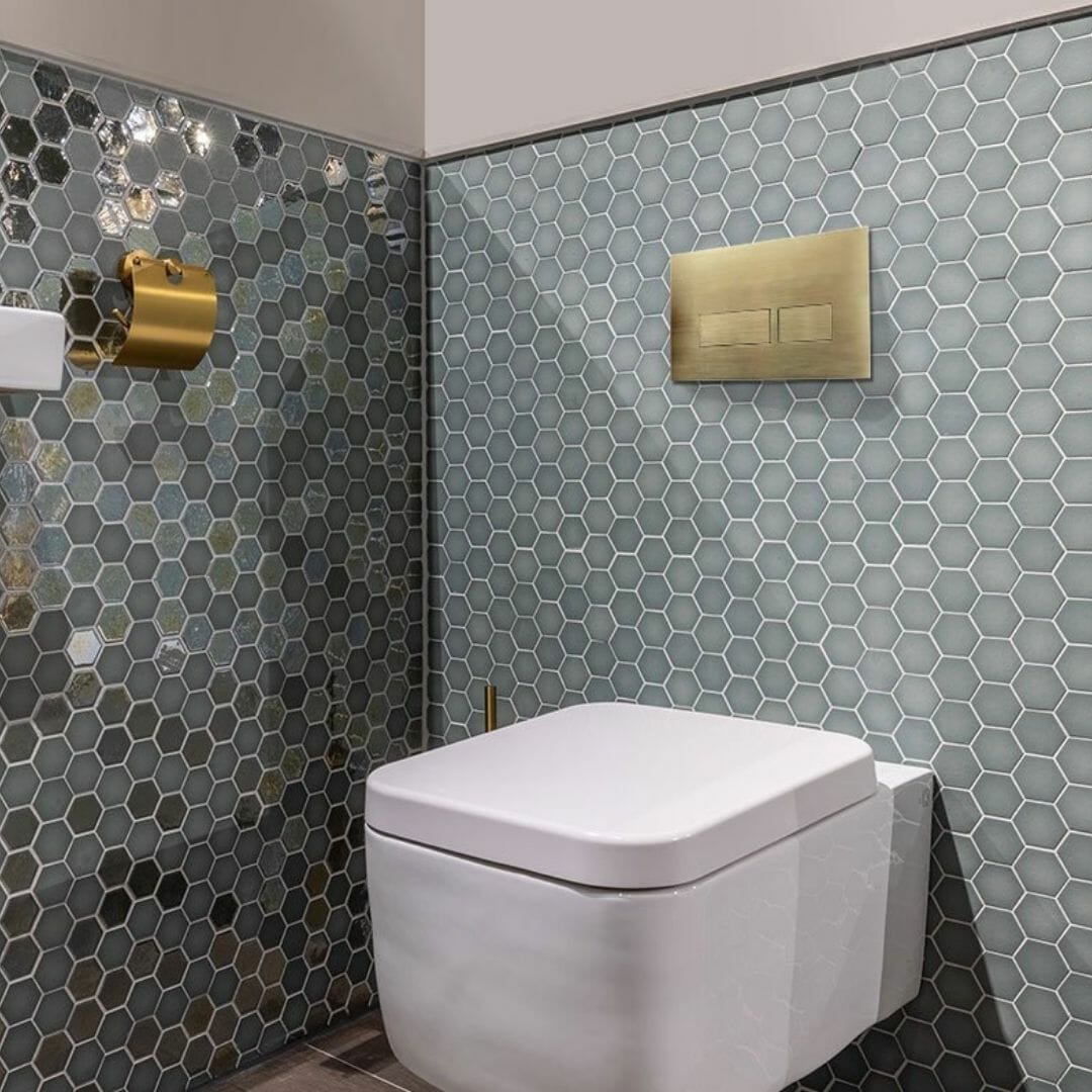 Skyline Mix Hexagon Mosaic Tile
