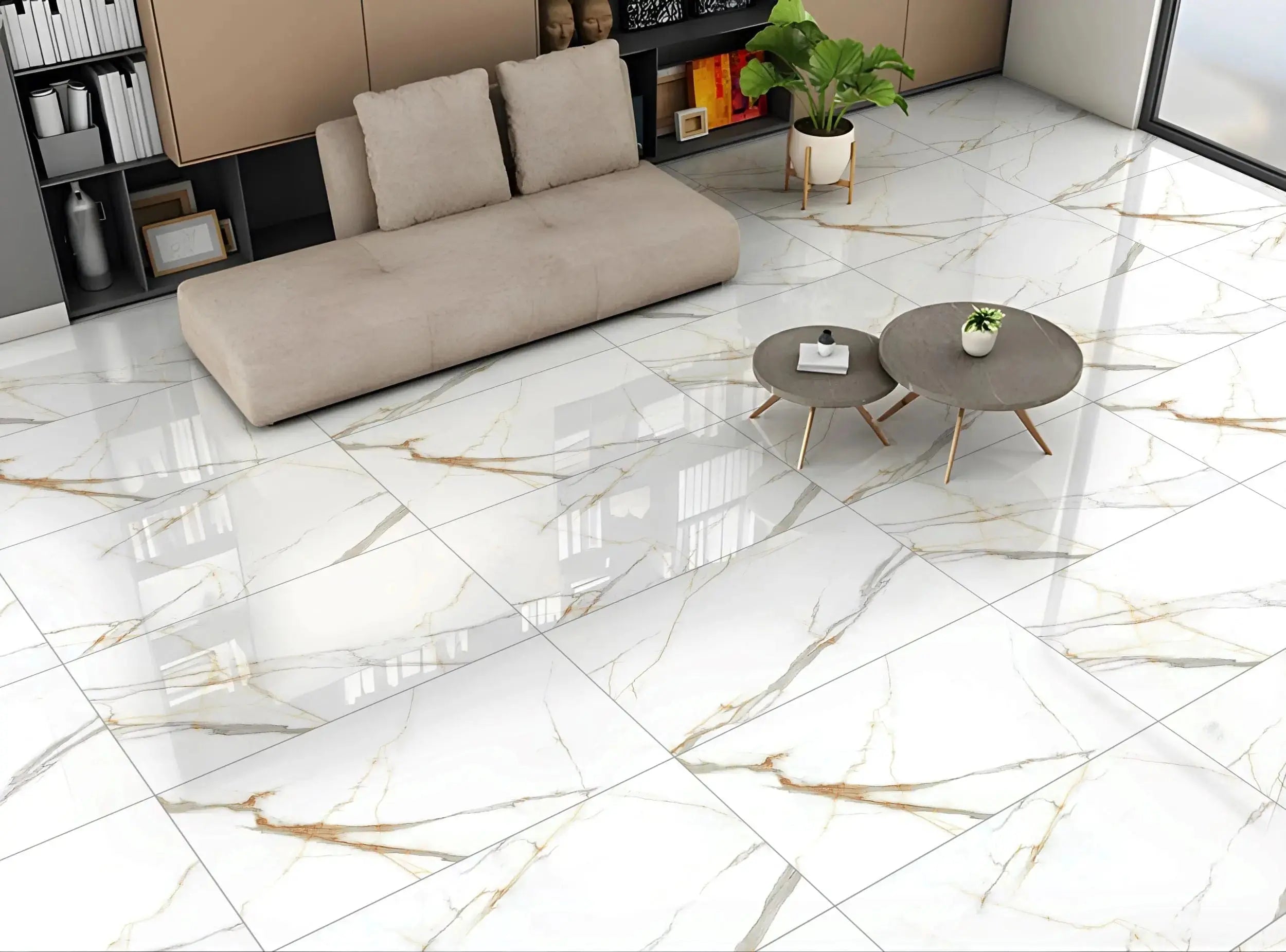 Splended Gold Matt Porcelain Tiles TilesDecor