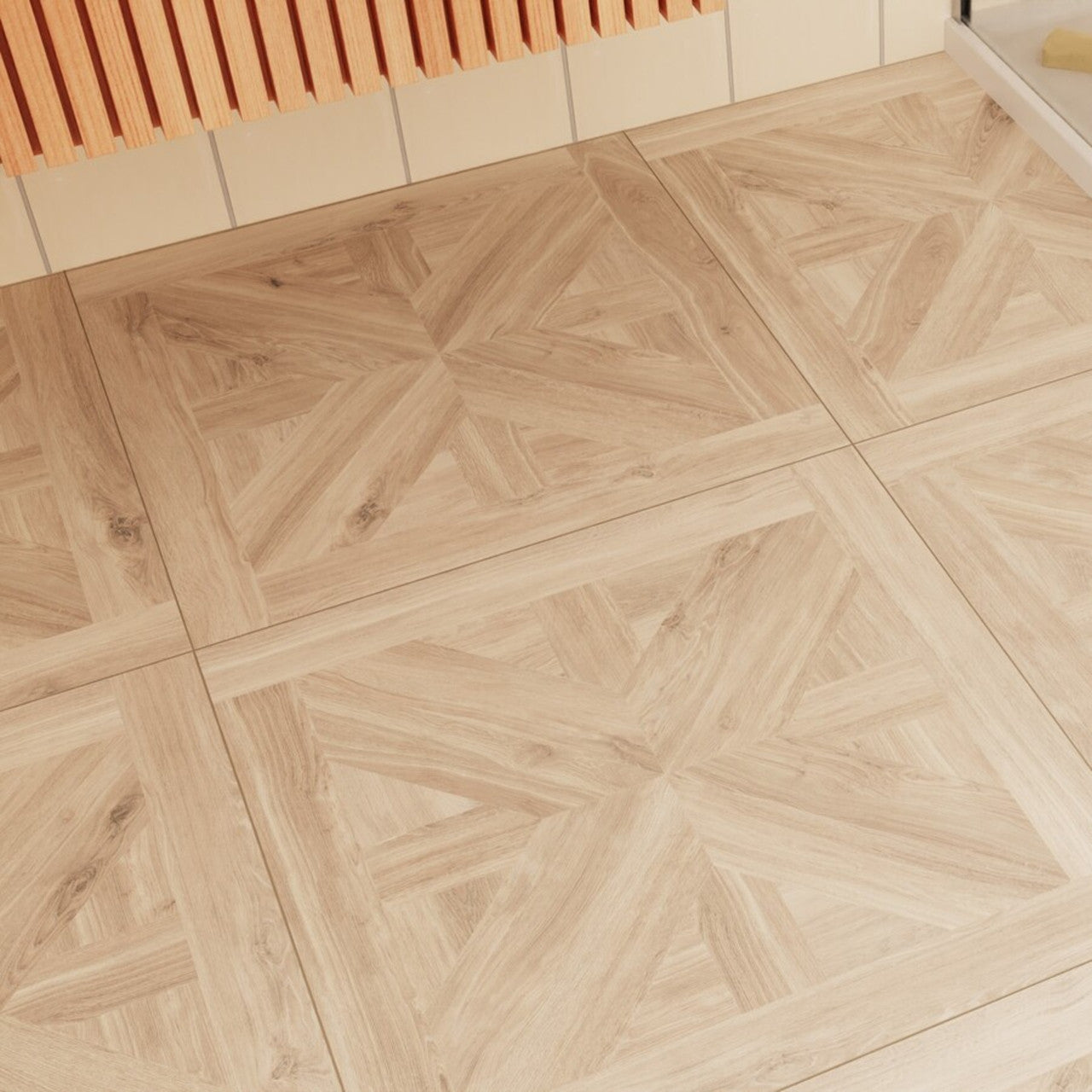 Star XL Parquet Rich Dark Oak Wood Effect 750x750mm Wall and Floor Tile TilesDecor