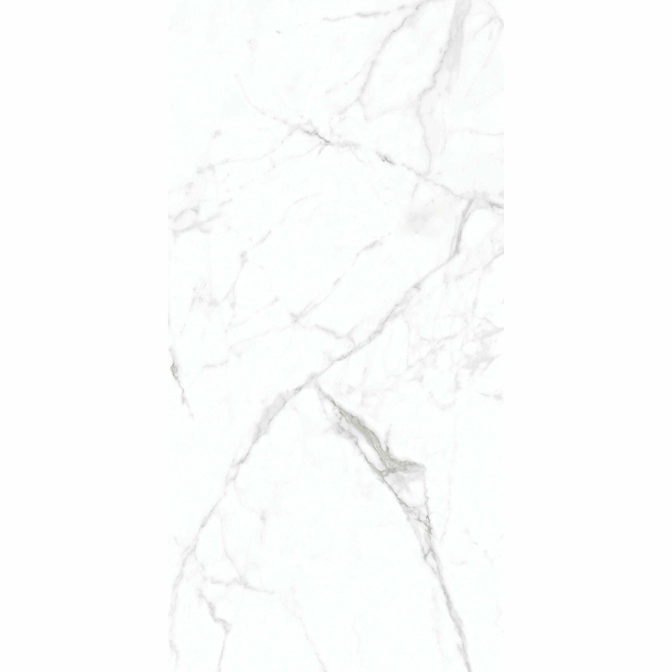 Allura XL 60x120cm White Matt Marble Effect Porcelain Wall and Floor Tiles TilesDecor