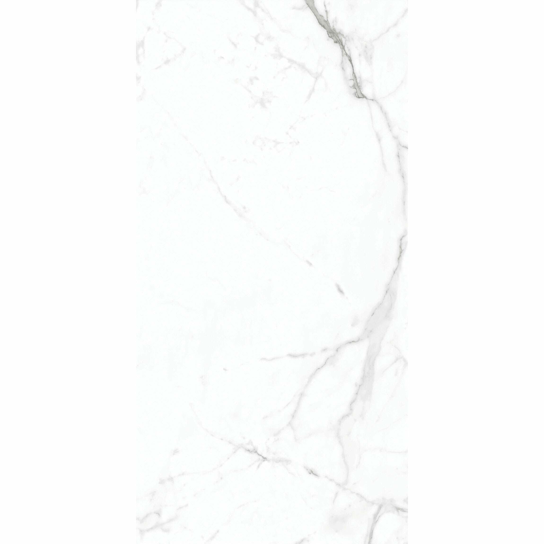 Allura XL 60x120cm White Matt Marble Effect Porcelain Wall and Floor Tiles TilesDecor