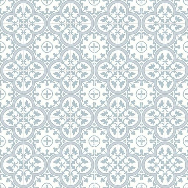 Charter Powder Blue classic pattern wall and floor tile BCT12909