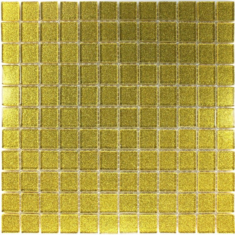 Glitter Gold Glass Mosaic Tiles Axel CM4GO5