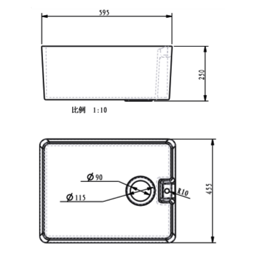 ELLSI Comite White Belfast Sink, PDT-000258 Ellsi