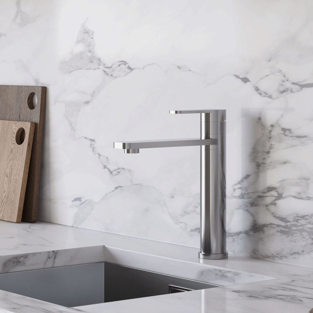 Ellsi Luxus Single Lever Kitchen Sink Mixer Tap with Swivel Spout - Chrome, PDT-000388 Ellsi