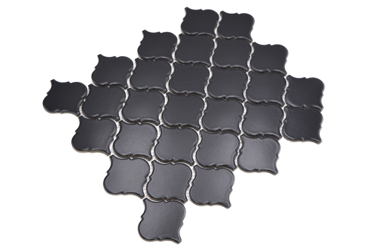 Black Matt Arabesque Mosaic Tile (Copy) HUH CLP 12BM