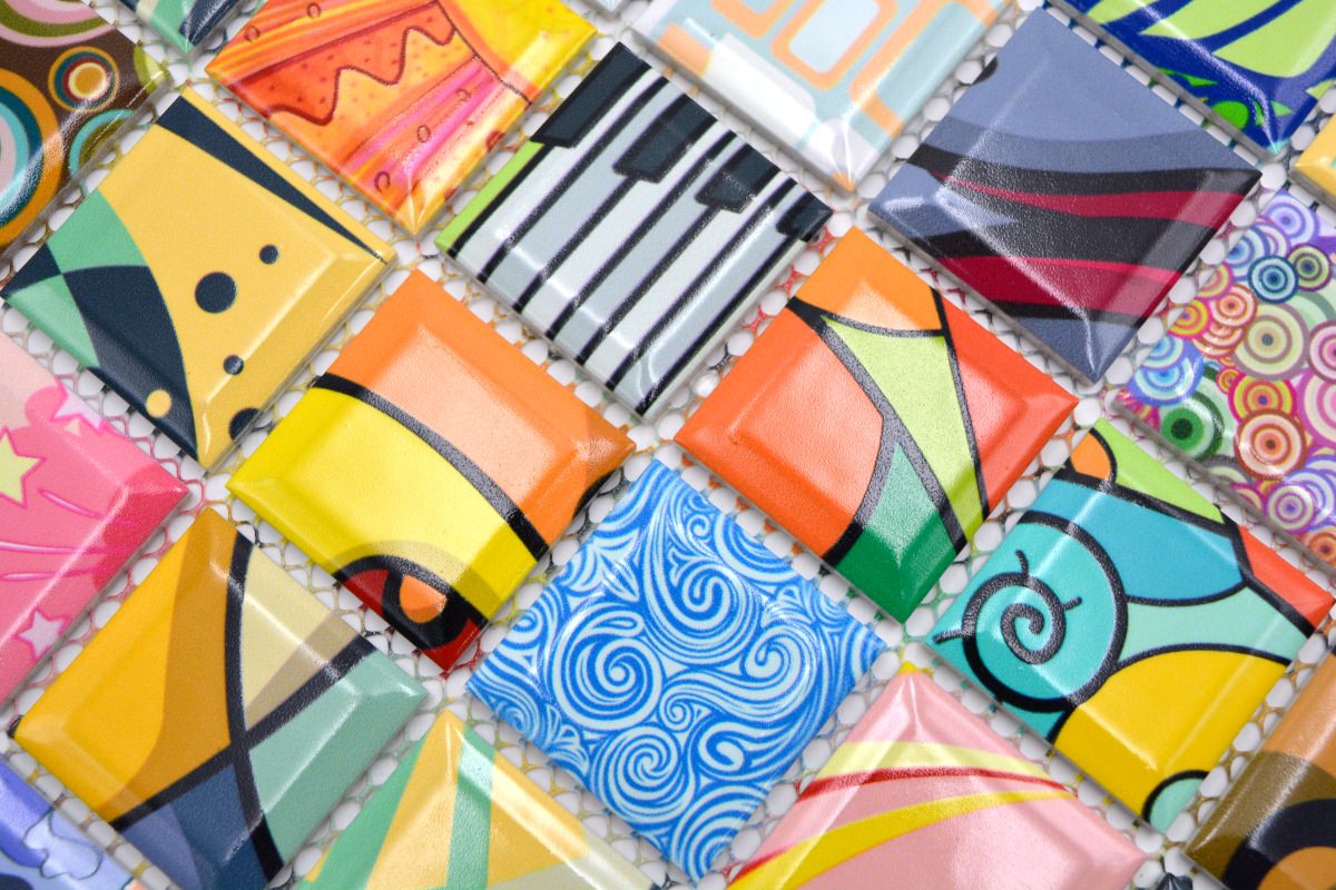 Decor Art Retro Mosaic Tile HUH CG ART