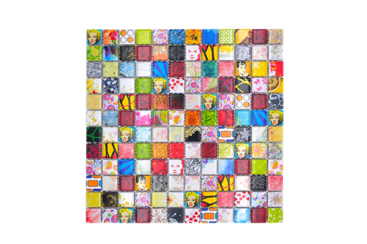 Star Retro Mix Mosaic Tile HUH CG STAR
