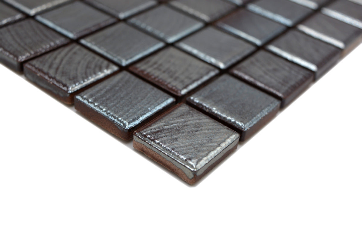 Silver Metallic Pattern Mosaic Tile HUH JAB 23SB27