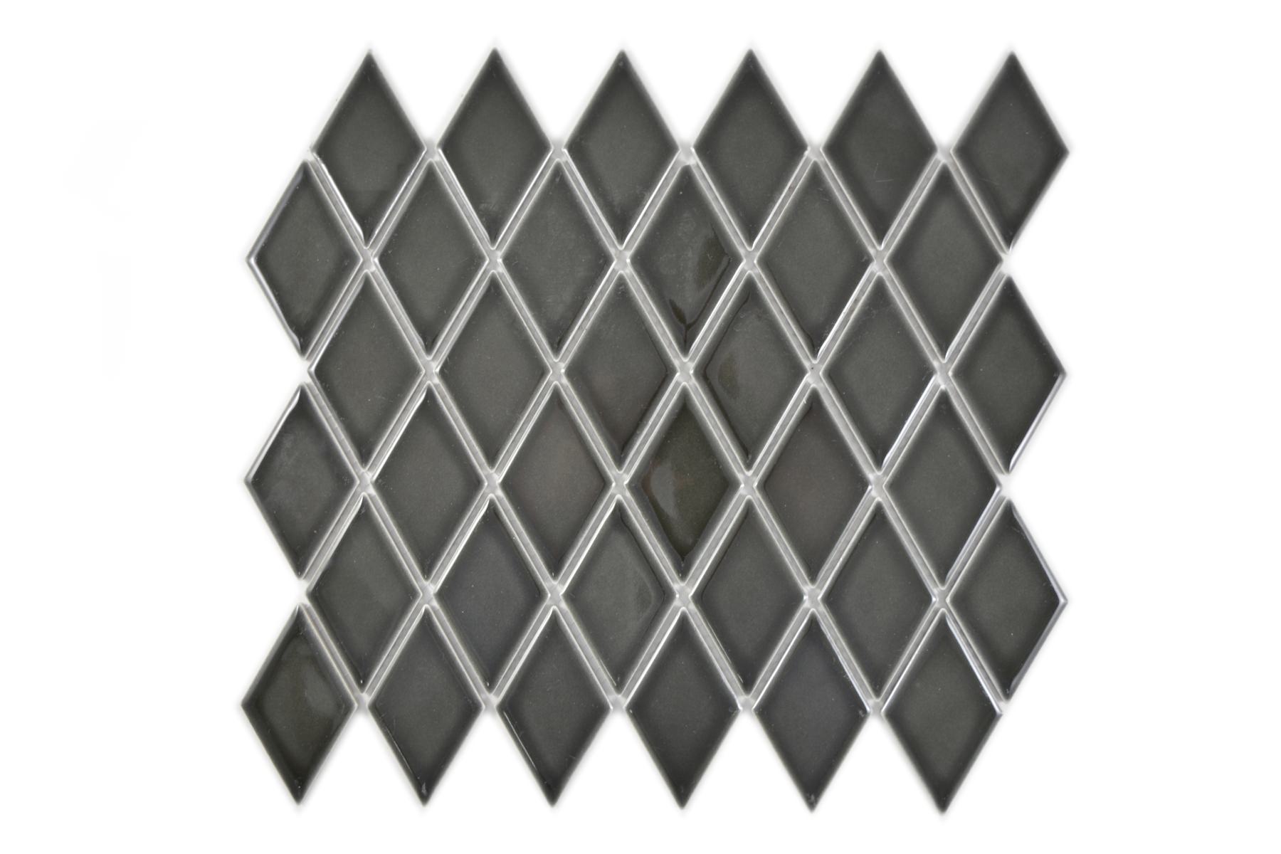 Black Diamond Gloss Mosaic Tile TilesDecor