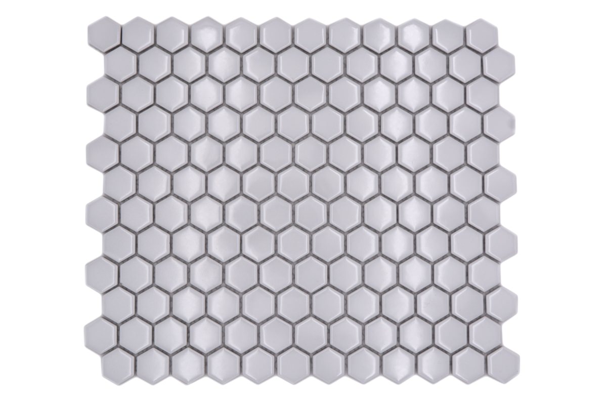 Hexagon Gloss White Mosaic Tile (Copy) HUH HX 050