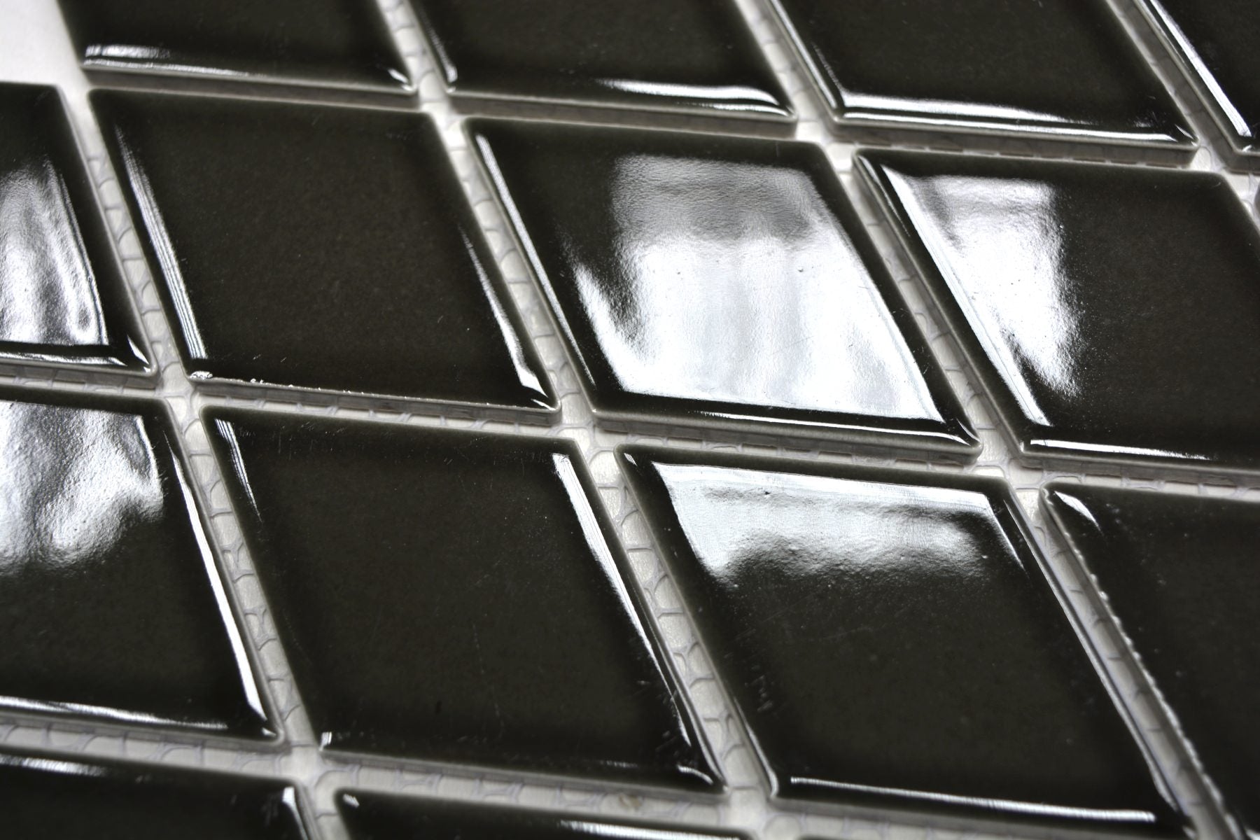 Black Diamond Gloss Mosaic Tile TilesDecor