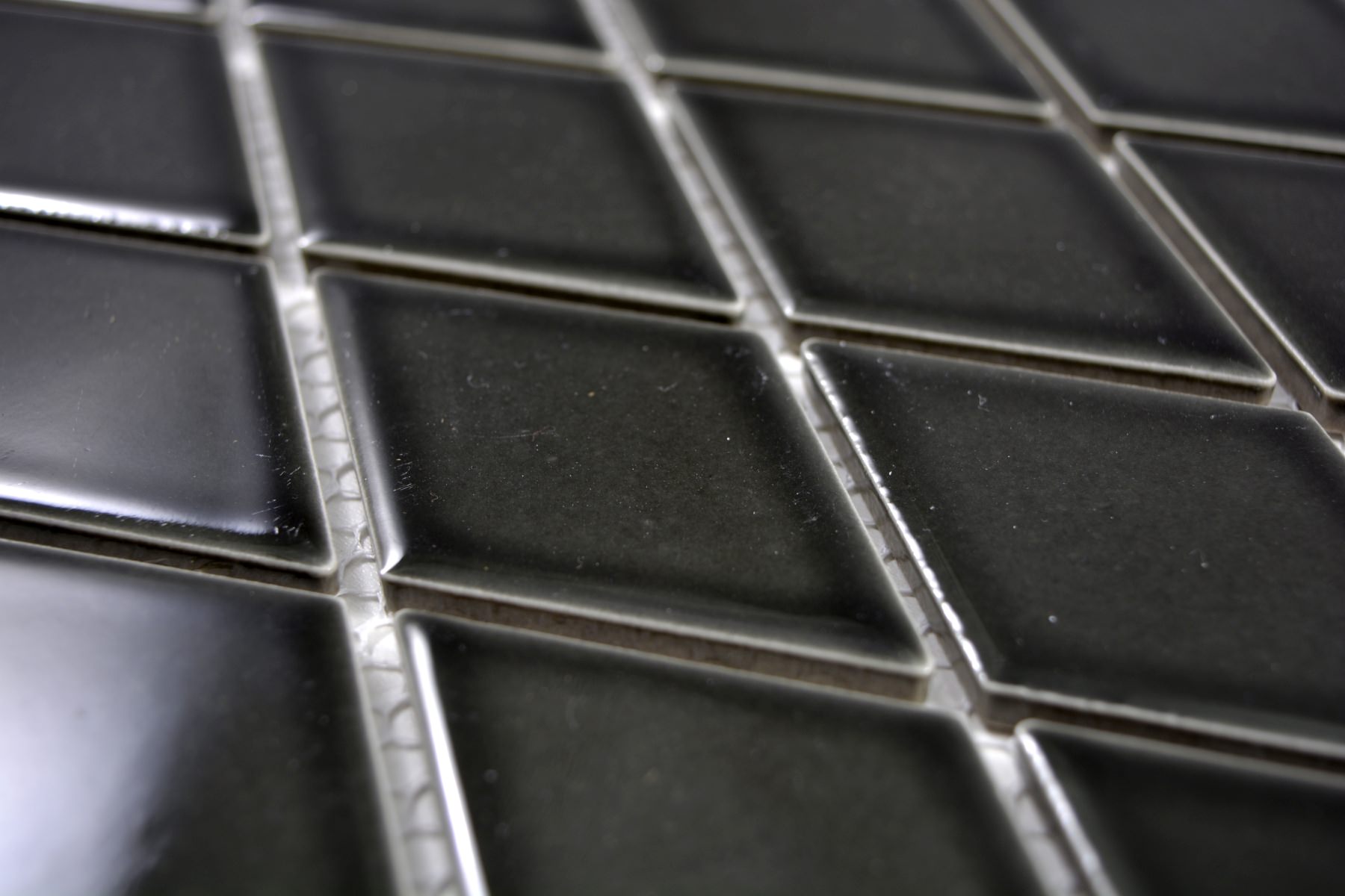 Black Diamond Gloss Mosaic Tile TilesDecor