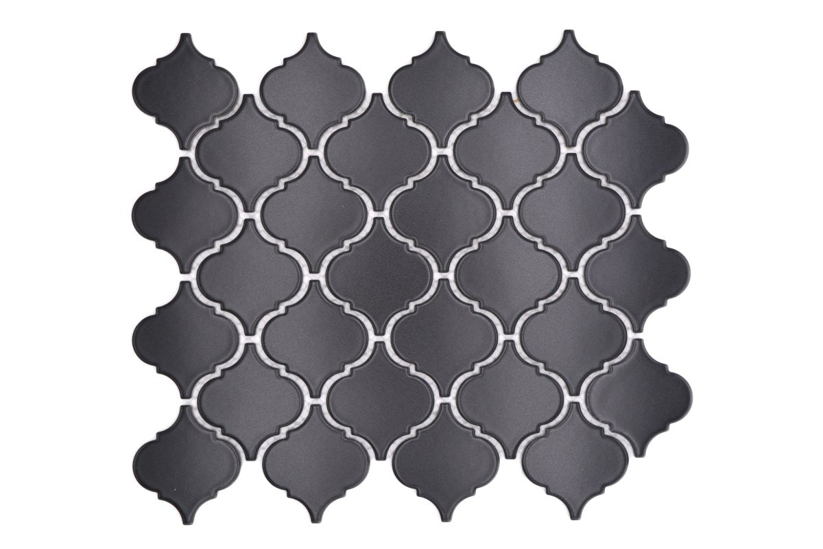 Black Matt Arabesque Mosaic Tile (Copy) HUH CLP 12BM