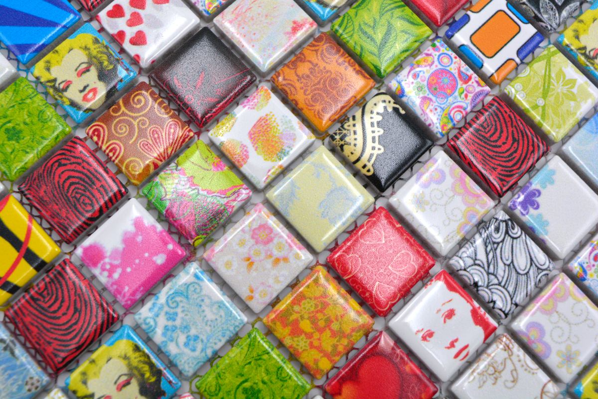 Star Retro Mix Mosaic Tile HUH CG STAR