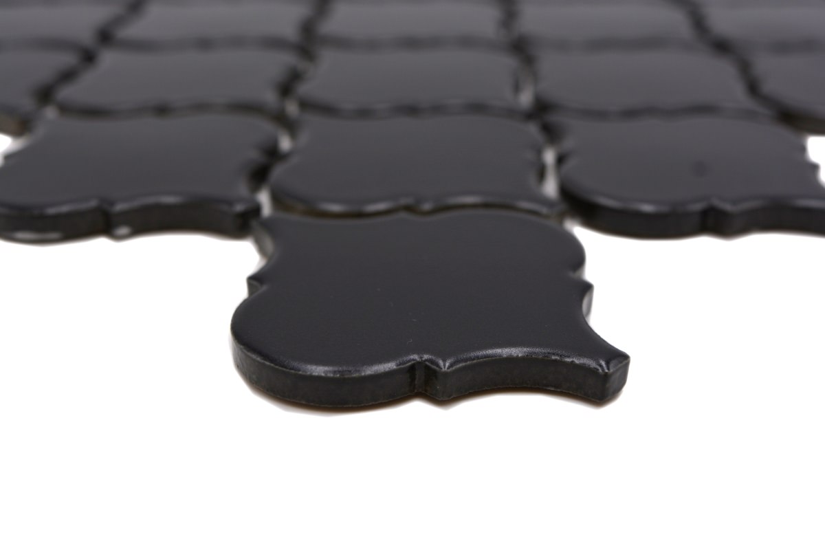 Black Matt Arabesque Mosaic Tile (Copy) HUH CLP 12BM
