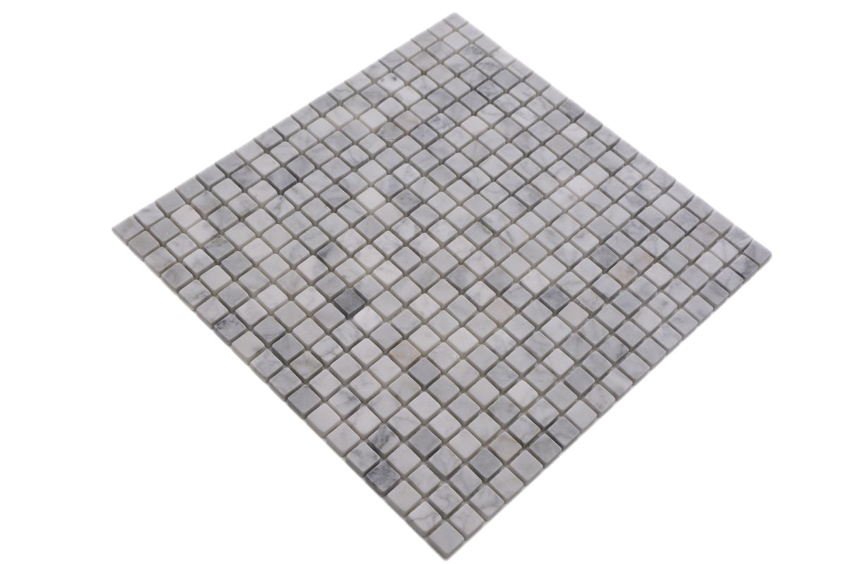 Ethereal White Matt Marble Mosaic Tile Axel MOS15/2000