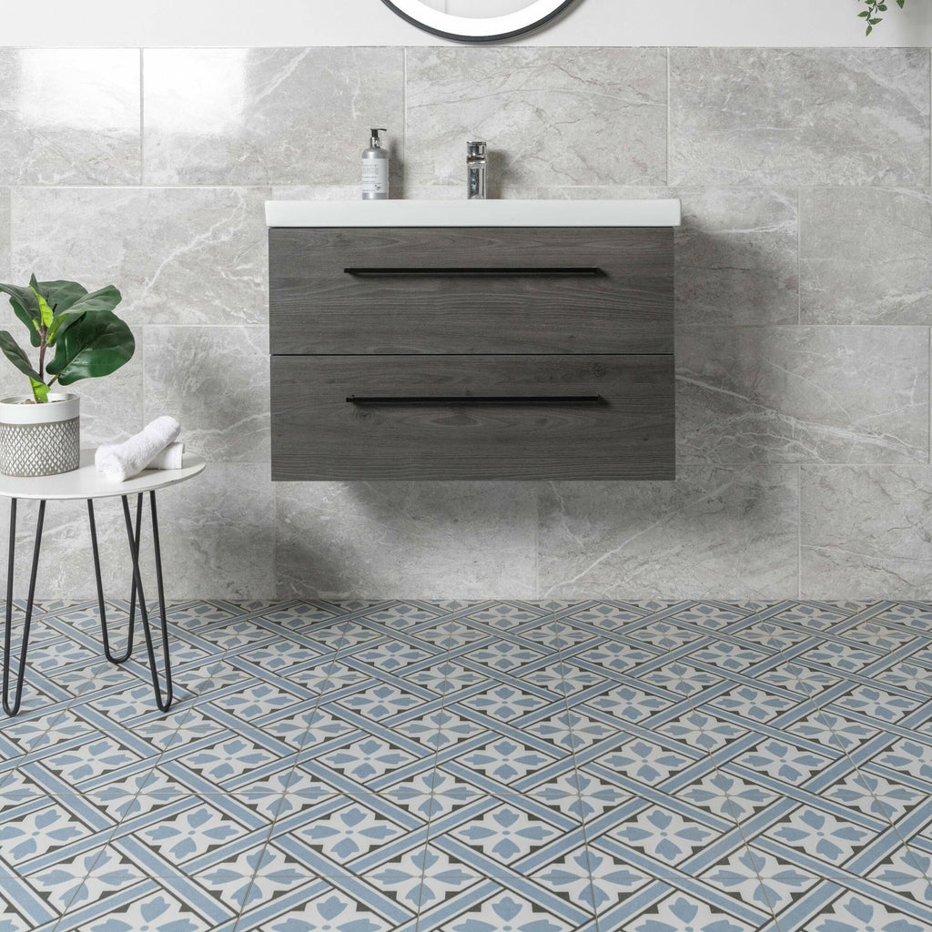 Mr Jones Blue Pattern Wall and Floor 45x45cm Tile TilesDecor