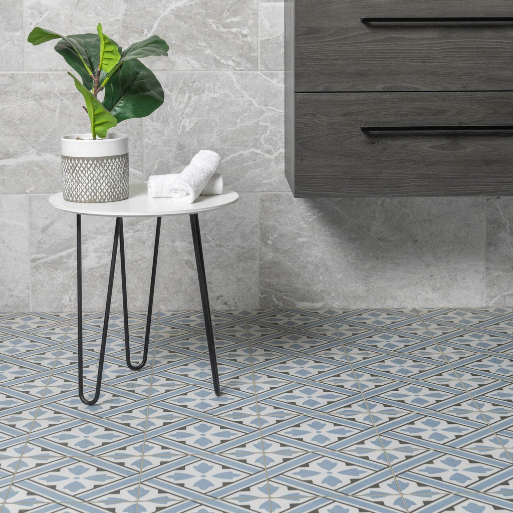 Mr Jones Blue Pattern Wall and Floor 45x45cm Tile TilesDecor