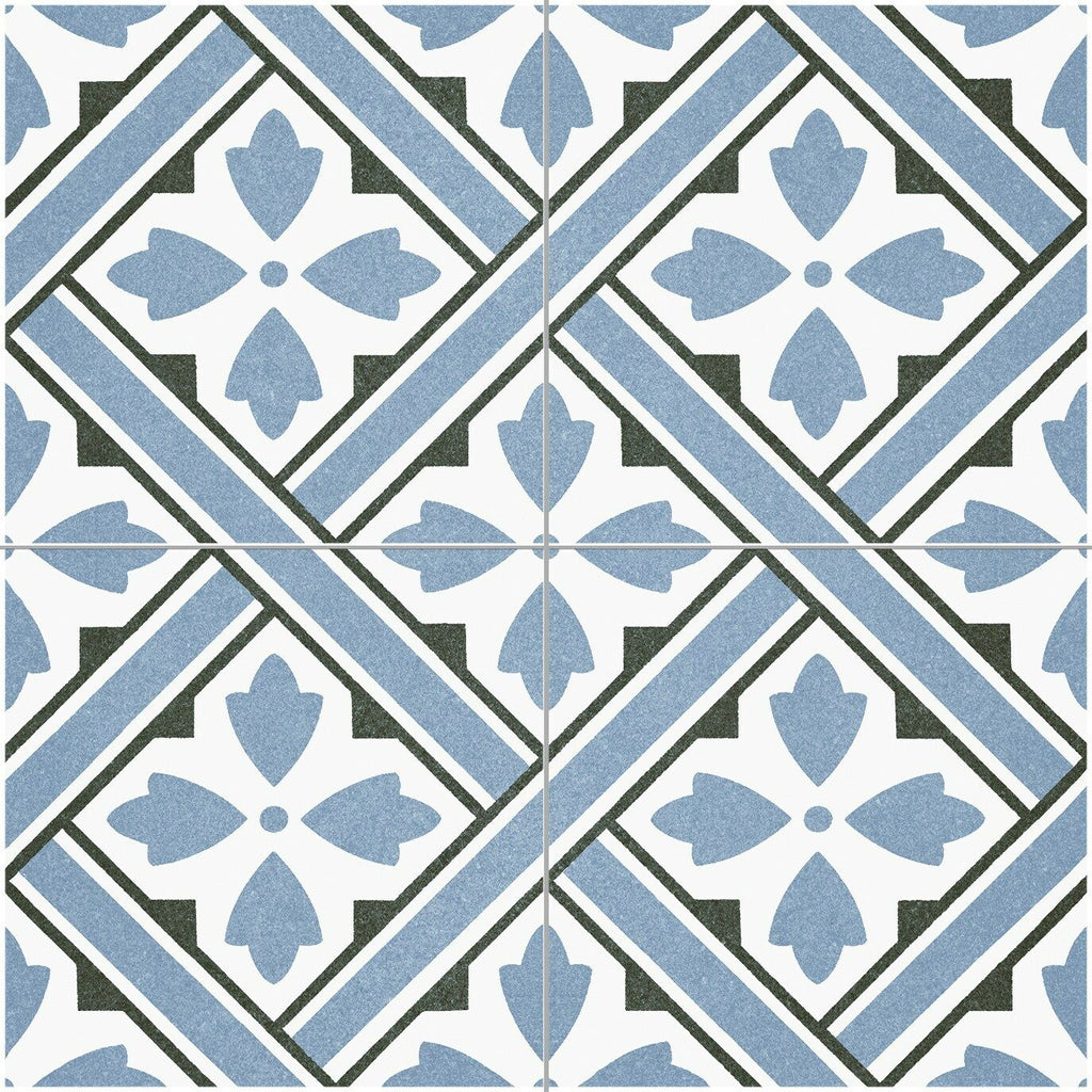 Mr Jones Blue Pattern Wall and Floor 45x45cm Tile TilesDecor