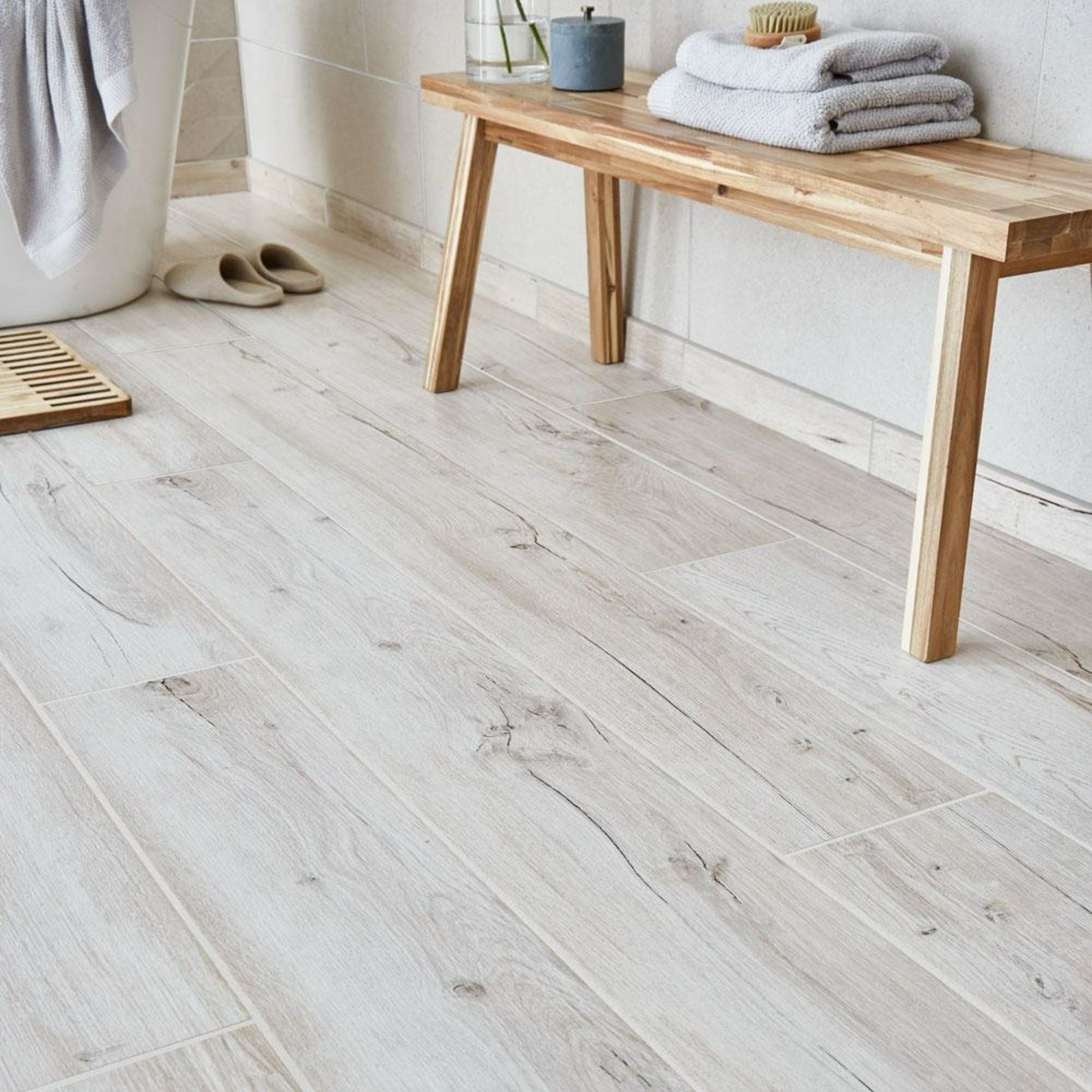 Bergamo Anti-Slip Wood Effect Tile (90 x 15cm) wf 36543