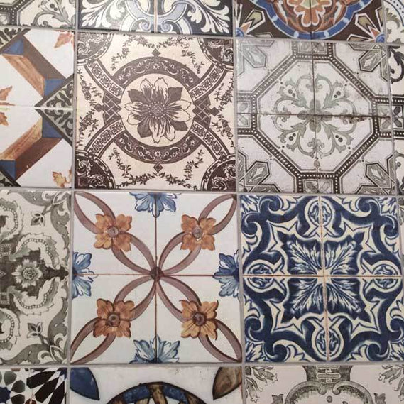 Victorian Matt Mix Pattern Tile 20x20 cm tile.co.uk nikea matt