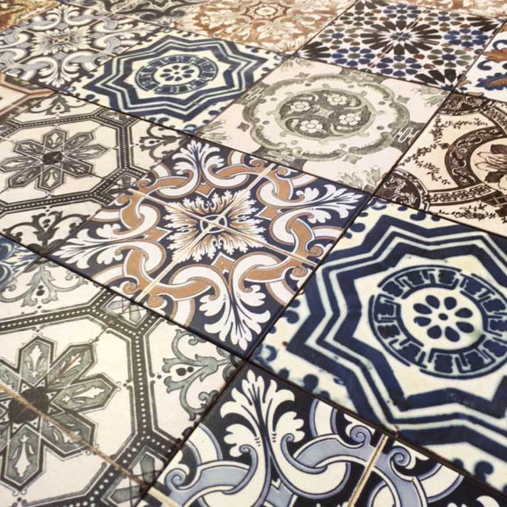 Victorian Matt Mix Pattern Tile 20x20 cm tile.co.uk nikea matt