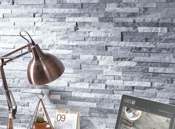 Quartzite Sparkle Grey Split Face Effect Tile TilesDecor