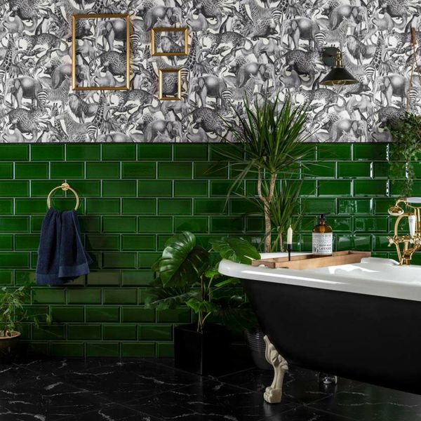 Mayfair Gloss Green Metro Tiles TilesDecor