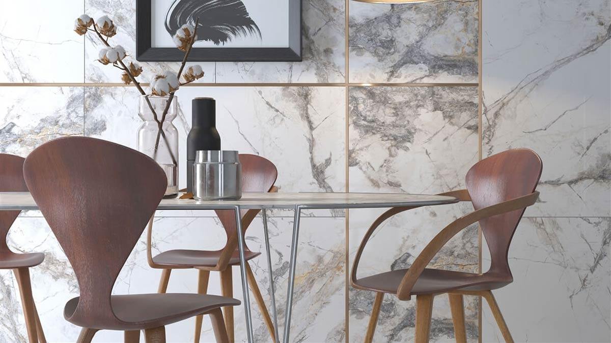 Cloudy Grey Polished Marble Tile (30 x 60cm) BROOKE 8693531822467