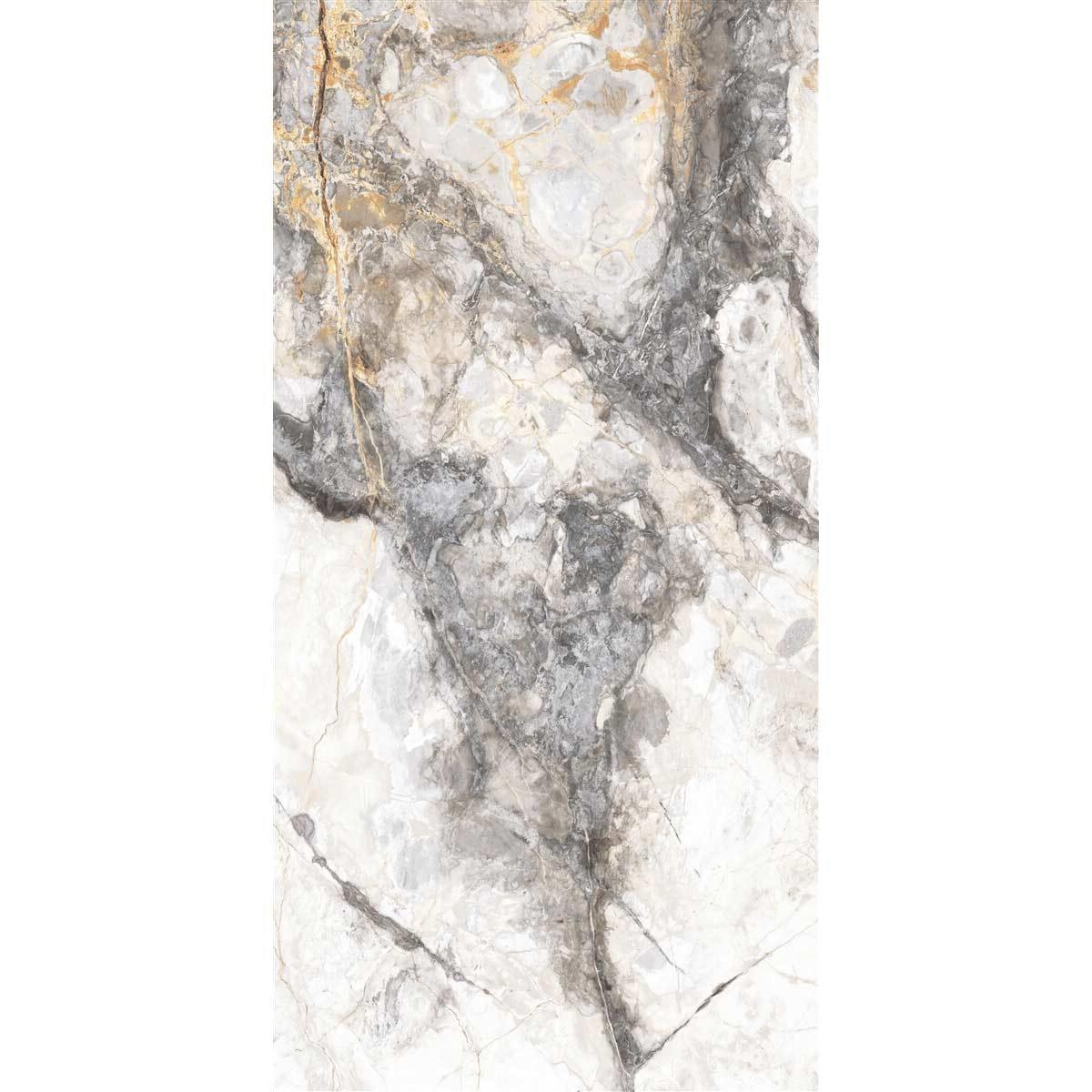 Cloudy Grey Polished Marble Tile (30 x 60cm) BROOKE 8693531822467