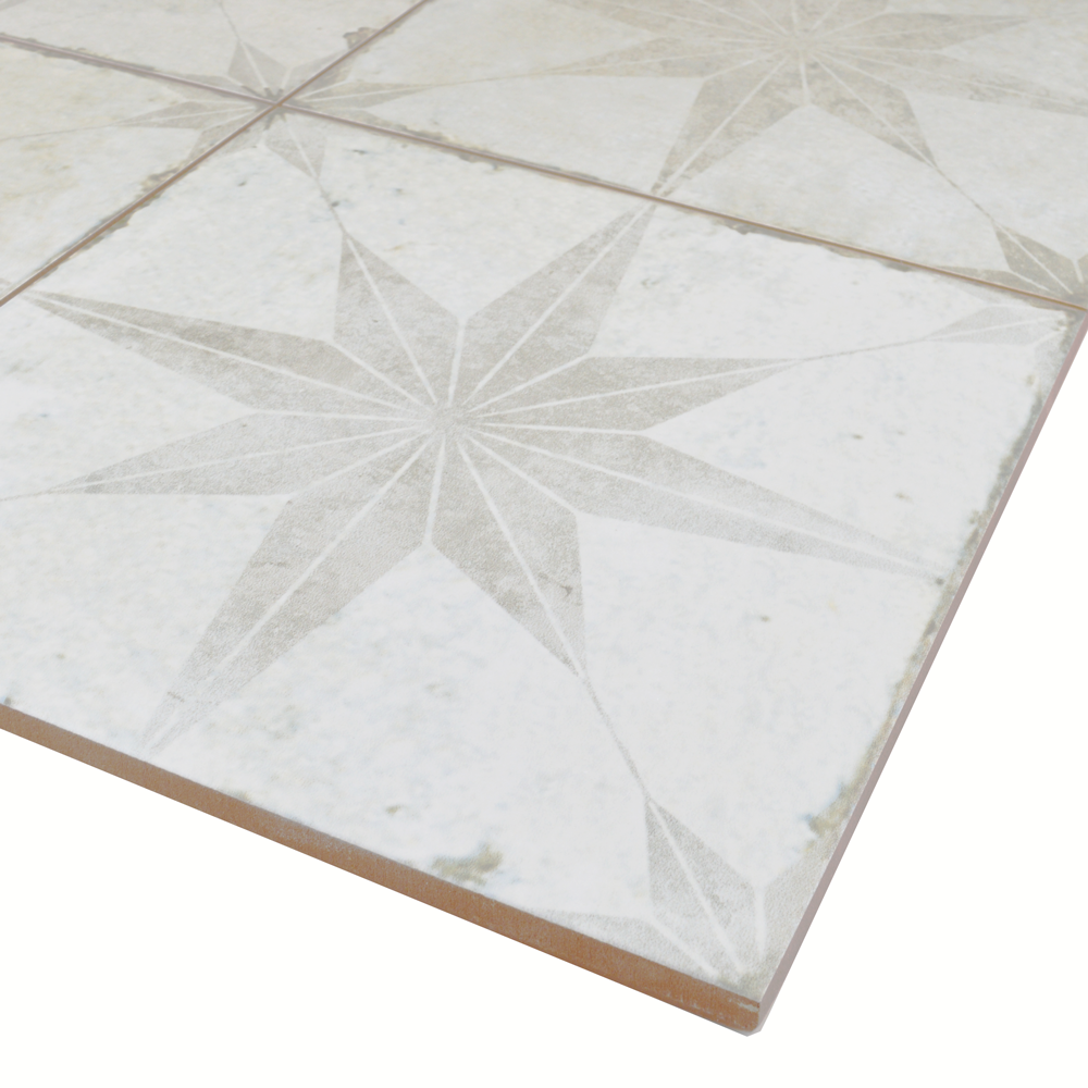 Astral Star Grey Patterned Tile (45 x 45cm) lt 876731